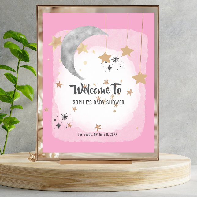 Twinkle Twinkle Little Star Pink Splash Welcome Poster (Creator Uploaded)