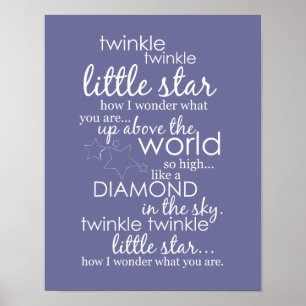 Twinkle Twinkle Little Star Poster