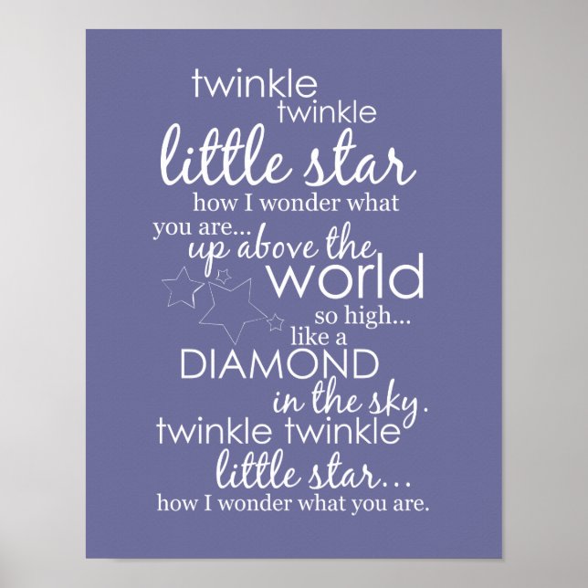 Twinkle Twinkle Little Star Poster (Front)