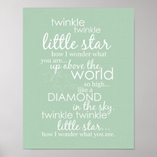 Twinkle Twinkle Little Star Poster
