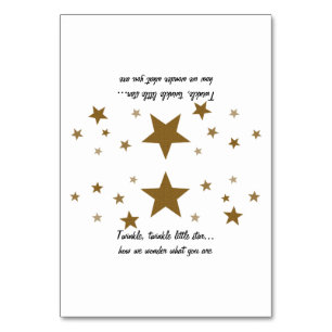 Twinkle Twinkle Little Star Tent Cards