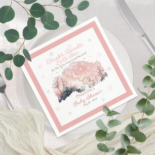 Twinkle Twinkle Little Star Unicorn Baby Shower Napkin