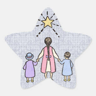 Twinkle Twinkle Little Star Vintage Nursery Rhyme Sticker