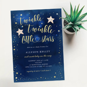 Twinkle Twinkle Little Stars Birthday Invitation