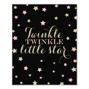 Twinkle Twinkle Little Stars Nursery Print