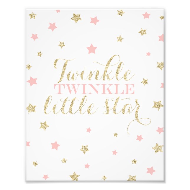 Twinkle Twinkle Little Stars Nursery Print (Front)