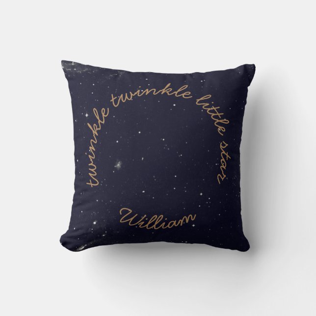 Twinkle twinkle little stars Personalized cushion (Front)