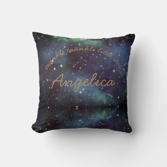 Twinkle twinkle little stars Personalized cushion (Front)