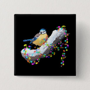 Twinkle Twinkle Little Tit 15 Cm Square Badge