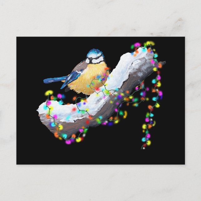 Twinkle Twinkle Little Tit Holiday Postcard (Front)