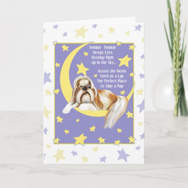 Twinkle Twinkle Shih Tzu Card (Front)