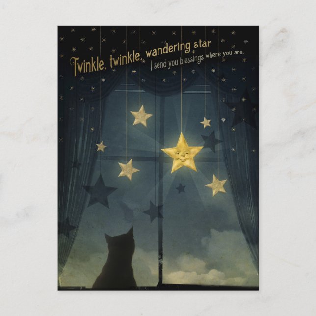 Twinkle, Twinkle, Wandering Star Postcard (Front)