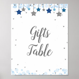 Twinkle Twinkle Watercolor Gifts Table Sign