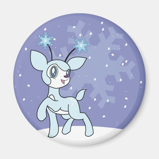 TwinkleDears Snowflake Magnet (Front)