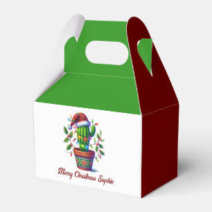 Twinkling Cactus Christmas Favour Box