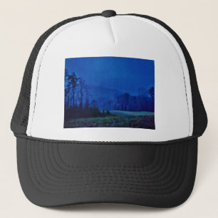 Twinkling Lights in a Blue Mountain Mist Trucker Hat