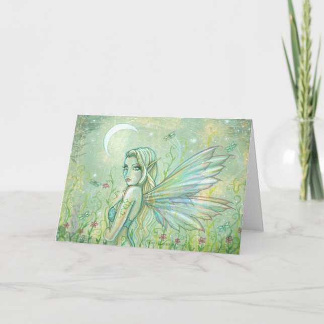 Twinkling Night Fairy Greeting Card (Front)