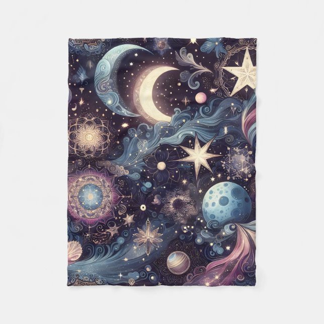 Twinkling Stardust Fleece Blanket (Front)
