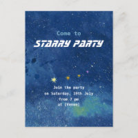 Twinkling Starry Sky Illustration Customisable