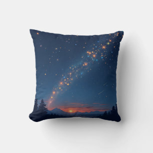 twinkling stars and fantastic skies cushion
