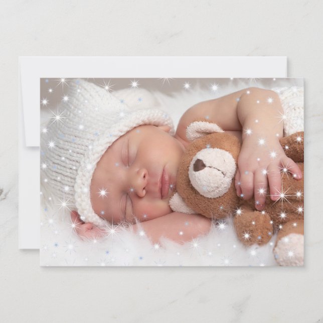 Twinkling Stars - Family Photo Card (Front)