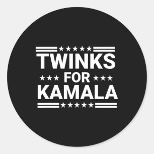 Twinks For Kamala Harris 1 Classic Round Sticker