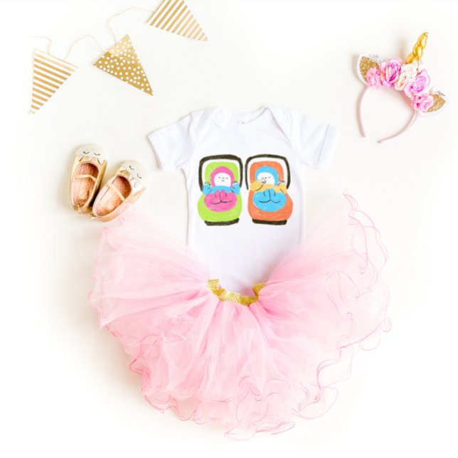 Twinnies Born Together, Friends Forever Baby Bodysuit (Creator Uploaded)