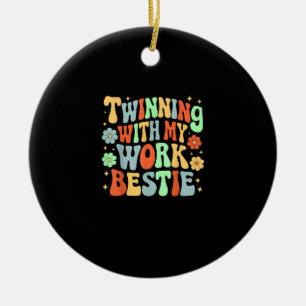 Twinning With My Work Bestie Friends Spirit Week D Ceramic Tree Decoration