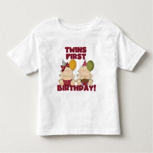 Twins 1st Birthday Boy/Girl T-shirts and Gifts