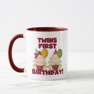 Twins 1st Birthday Boy/Girl T-shirts and Gifts Mug