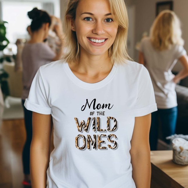 Twins 1st birthday Mum of the Wild Ones T-Shirt (Mom of the wild one, boy 1st birthday parents t-shirt)