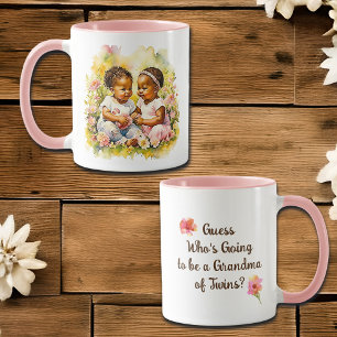 Twins Announcement   Pregnancy Announcement Mug