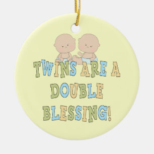 Twins Are A Double Blessing Ceramic Tree Decoration