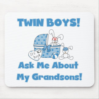 Twins-Ask About My Grandsons Tshirts and Gifts Mouse Pad