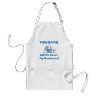 Twins-Ask About My Grandsons Tshirts and Gifts Standard Apron