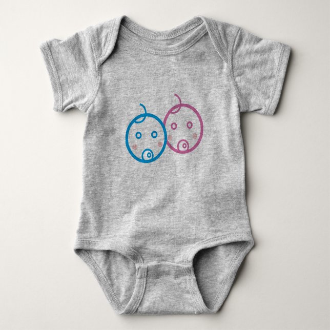 twins baby bodysuit (Front)