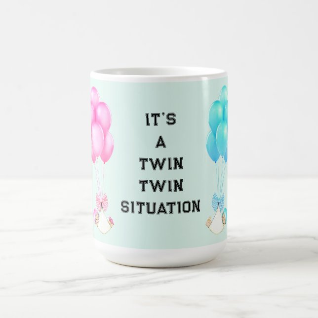 Twins Baby Shower Coffee Mug (Center)