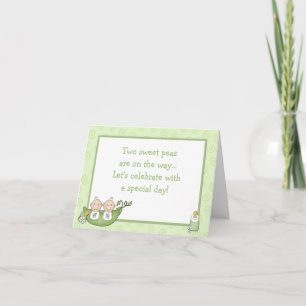 Twins Baby Shower invitation