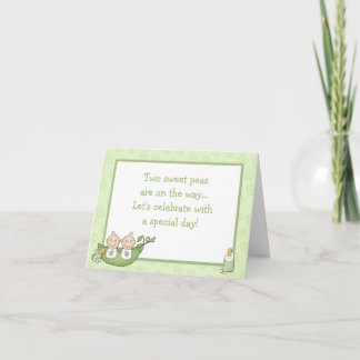 Twins Baby Shower invitation