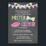 Twins Birthday Invitation | Tutus and Ties Invite<br><div class="desc">Twins Birthday Invitation | Tutus and Ties Invite 

| #twins #tutu #bowtie #birthdayparty #twinsbirthday #puggyprints #invitation #birthdayinvitation #misterandsister | 

● © Puggy Prints. All rights reserved.</div>