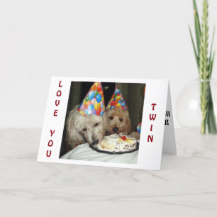 **TWIN'S** BIRTHDAY-REMEMBER ALL WE HAVE SHARED! CARD