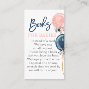 Twins Bring a book enclosure card