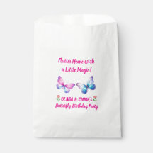 Twins Butterfly Birthday Favour Bag