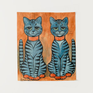 Twins by Louis Wain Tapestry