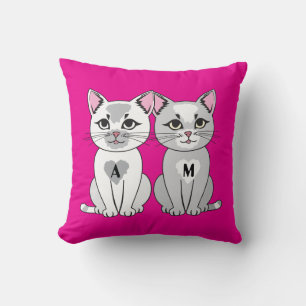 Twins cat cushion