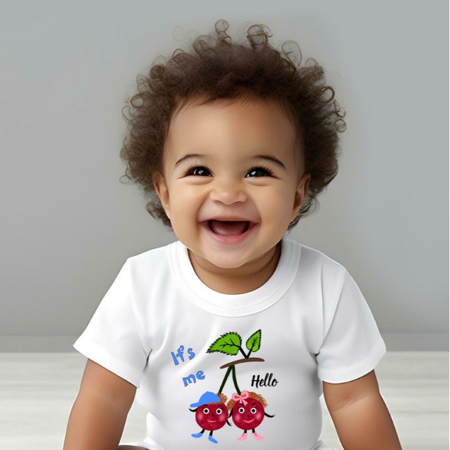 Twins cherry baby bodysuit (Creator Uploaded)