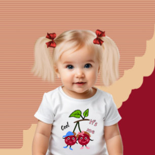 Twins cherry baby bodysuit
