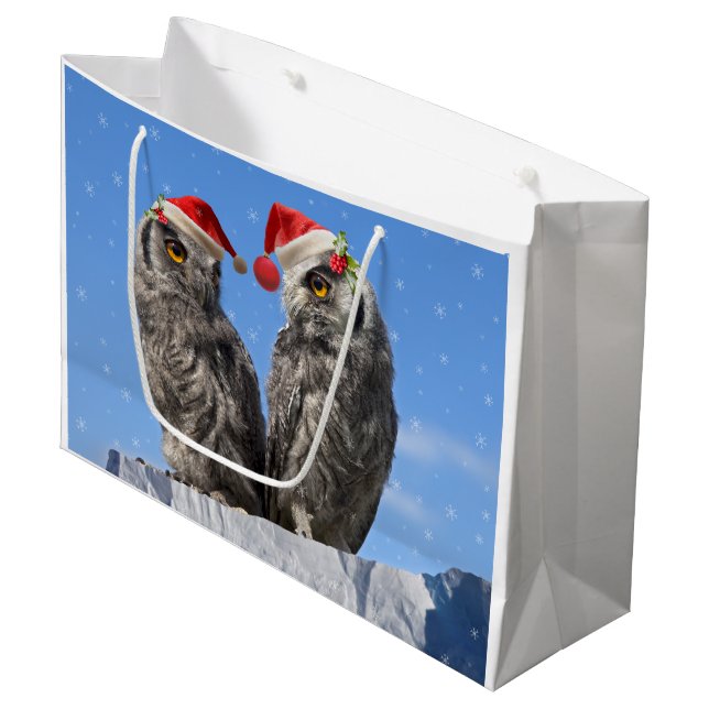 Twins Christmas Large Gift Bag (Front Angled)