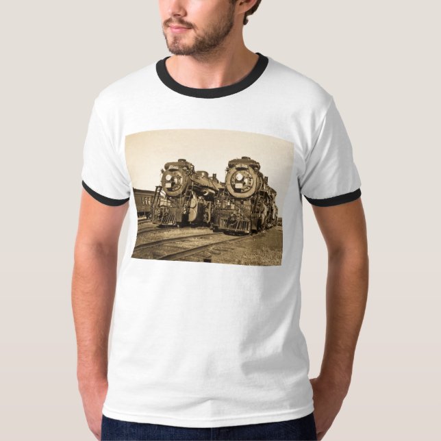 "Twins"  CN Railroad  Locomotives 3461 and 3501 T-Shirt (Front)
