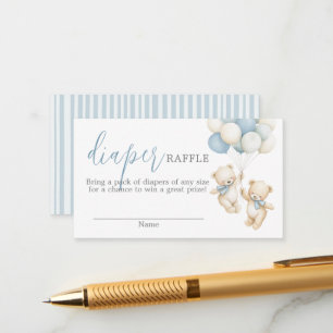 Twins Diaper Raffle Card